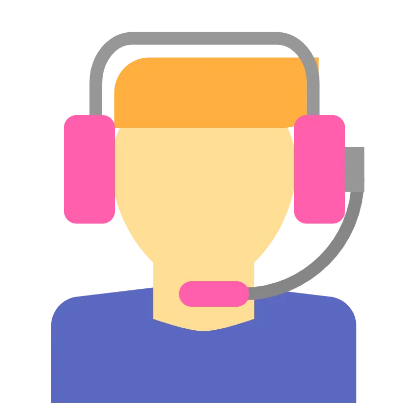 Customer support representative icon